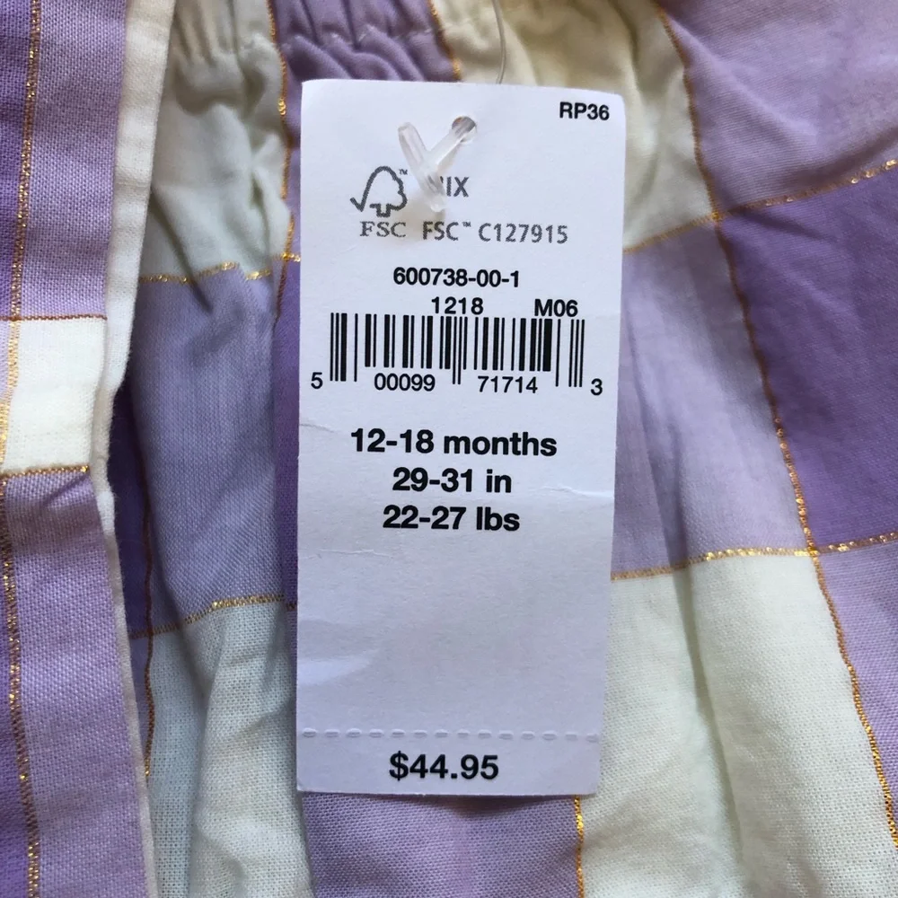 NWT Baby Gap Shiny Gingham 3-Piece Outfit Set- Top, Bloomers, Headband